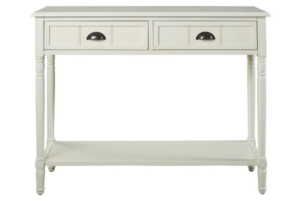 Goverton White Console Sofa Table - Image 3