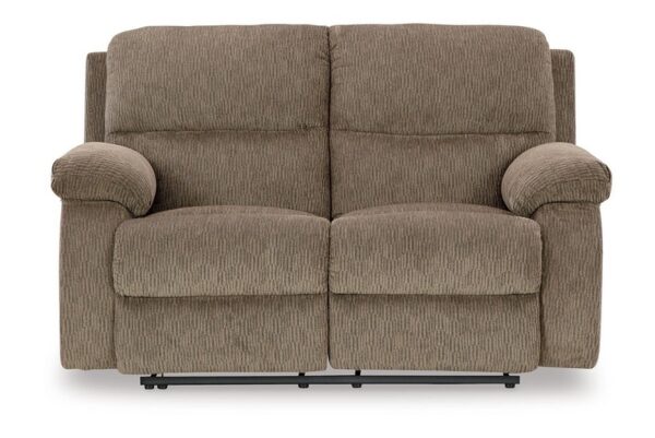 Scranto Oak Reclining Loveseat - Image 4