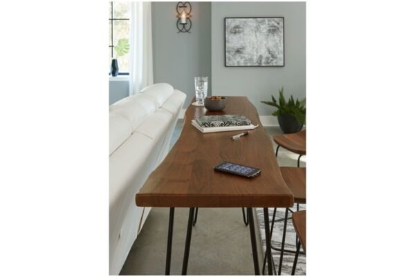 Wilinruck Dark Brown Long Counter Table - Image 7