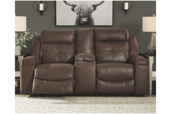 Jesolo Coffee Dbl Rec Loveseat W/Console - Image 2