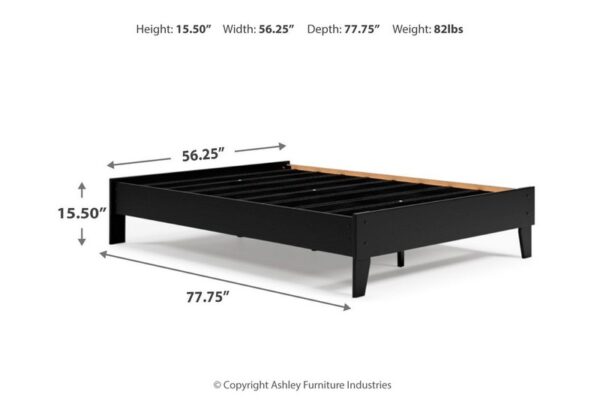 Finch Black Full Platform Bed - Image 15