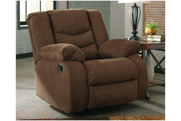 Tulen Chocolate Rocker Recliner - Image 2