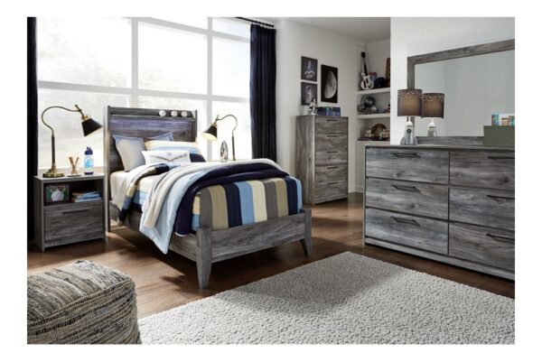 Baystorm Gray Twin Panel Bed - Image 6