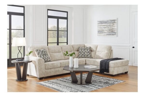 Lonoke Parchment 2 Piece Sectional With Raf Corner Chaise - Image 4