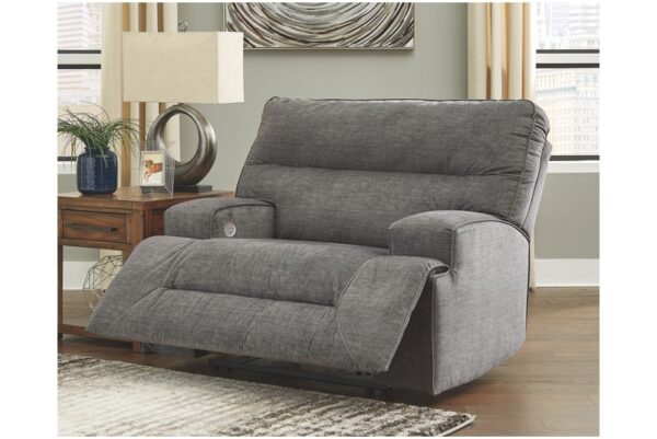 Coombs Charcoal Wide Seat Power Recliner - Image 7