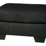 Darcy Black Ottoman