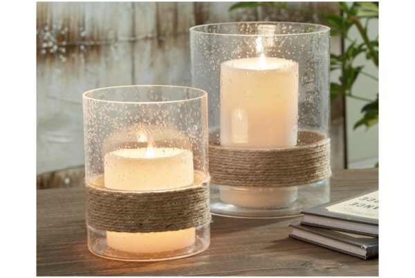 Eudocia Clear Candle Holder Set (Set of 2) - Image 2