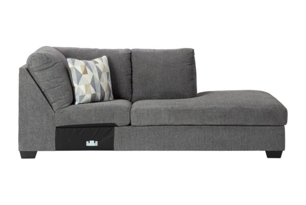 Dalhart Charcoal Raf Corner Chaise - Image 3