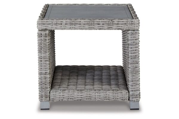 Naples Beach Light Gray Square End Table - Image 3