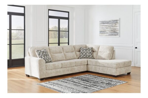 Lonoke Parchment 2 Piece Sectional With Raf Corner Chaise - Image 3