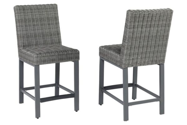 Palazzo Gray Tall Barstool (Set of 2) - Image 3