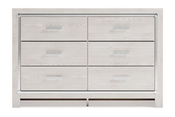 Altyra White Six Drawer Dresser - Image 5