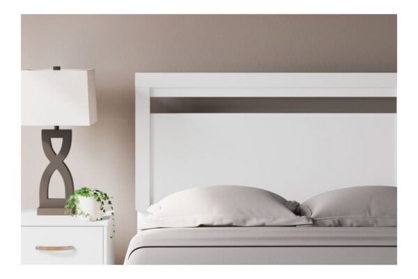 Flannia White Queen Panel Headboard - Image 2