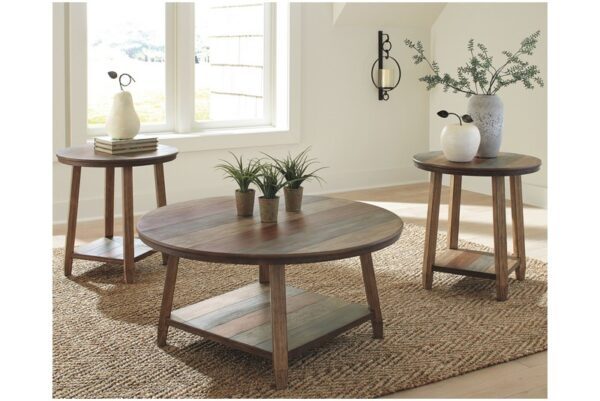 Raebecki Brown Occasional Table Set (Set of 3) - Image 2