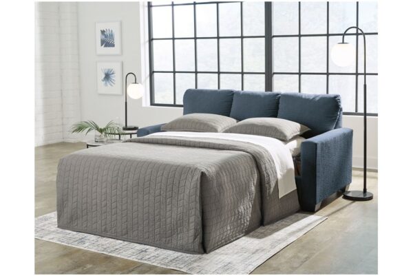 Rannis Navy Full Sofa Sleeper - Image 8