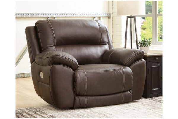 Dunleith Chocolate Zero Wall Recliner W/pwr Hdrst - Image 2