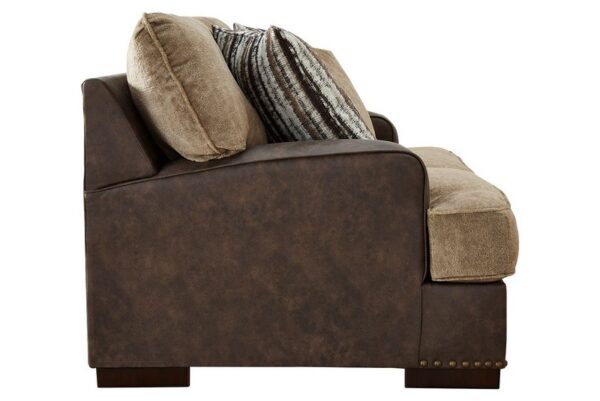 Alesbury Chocolate Loveseat - Image 4