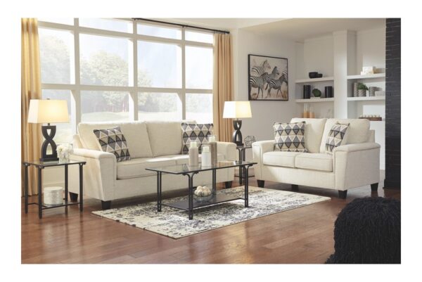 Abinger Natural 4 Pc. Sofa, Loveseat, Chair, Ottoman - Image 6