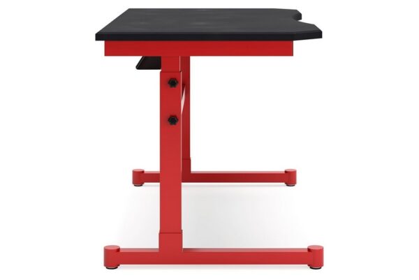 Lynxtyn Red / Black Adjustable Height Desk - Image 4