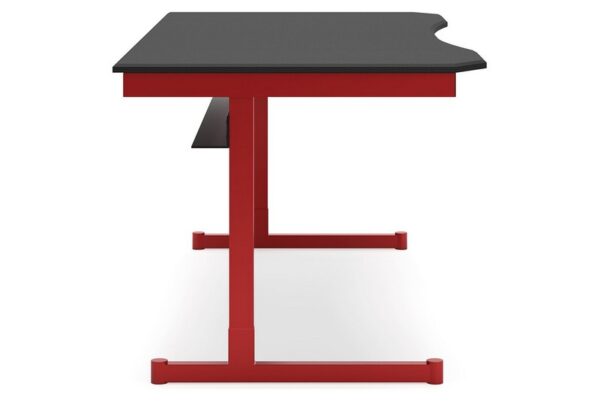 Lynxtyn Red / Black Home Office Desk - Image 4