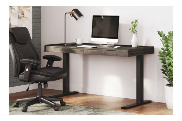 Zendex Dark Brown Adjustable Height Desk - Image 3