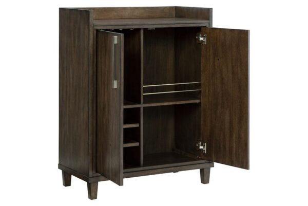 Wittland Dark Brown Bar Cabinet - Image 3