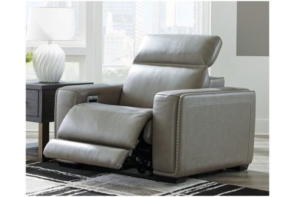 Correze Gray Power Recliner - Image 3