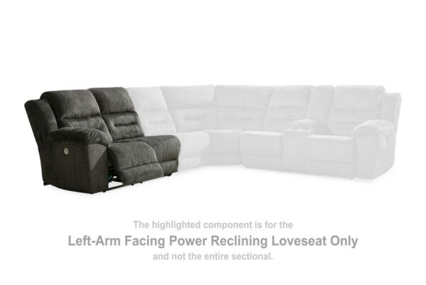 Nettington Smoke Laf Power Rec Loveseat - Image 2