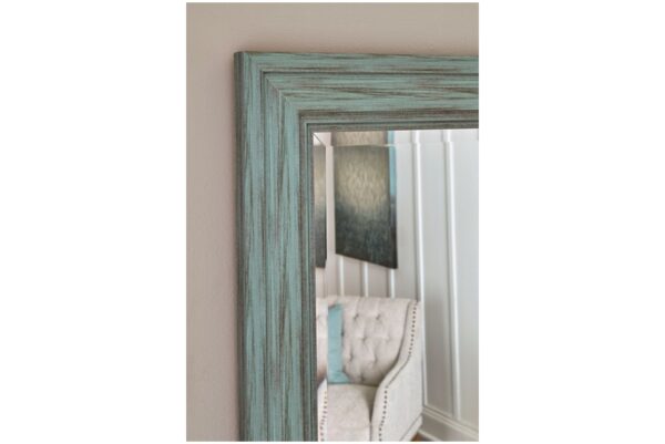 Jacee Antique Teal Floor Mirror - Image 5