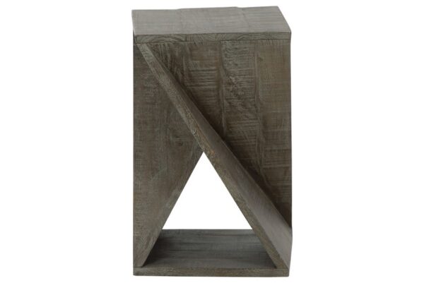 Zalemont Distressed Gray Accent Table - Image 3