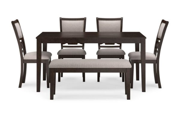 Langwest Brown Dining Room Table Set (Set of 6) - Image 3