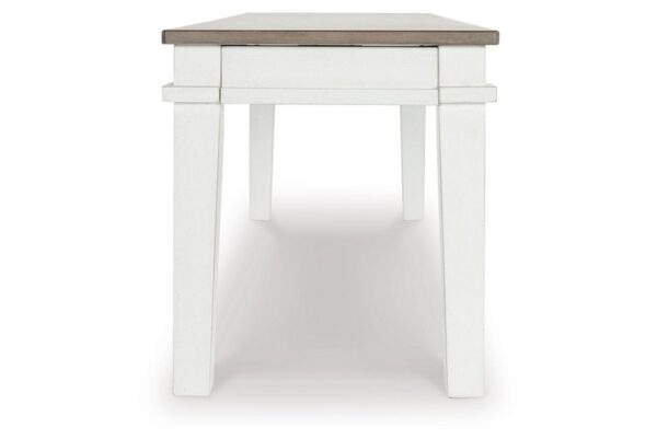 Nollicott Whitewash / Light Gray Large Dining Room Bench - Image 4