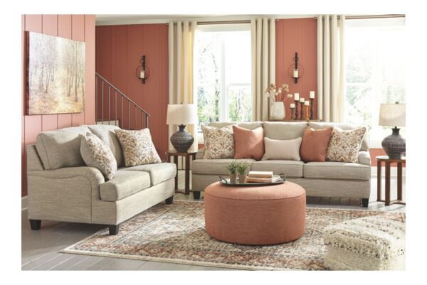 Almanza Wheat 3 Pc. Sofa, Loveseat, Accent Ottoman