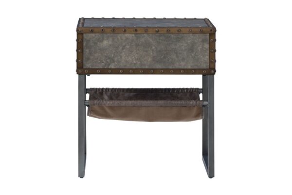 Derrylin Brown Chair Side End Table - Image 5