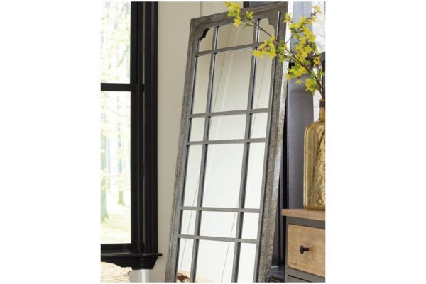 Remy Antique Gray Floor Mirror - Image 2