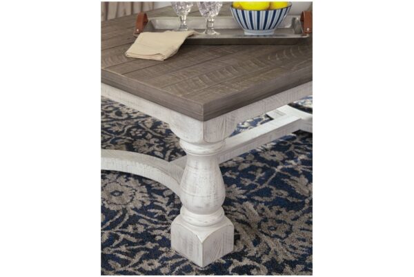 Havalance Gray / White Rectangular Cocktail Table - Image 3