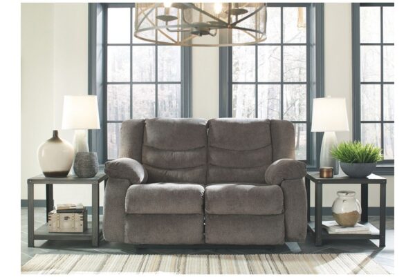 Tulen Gray Reclining Loveseat - Image 5