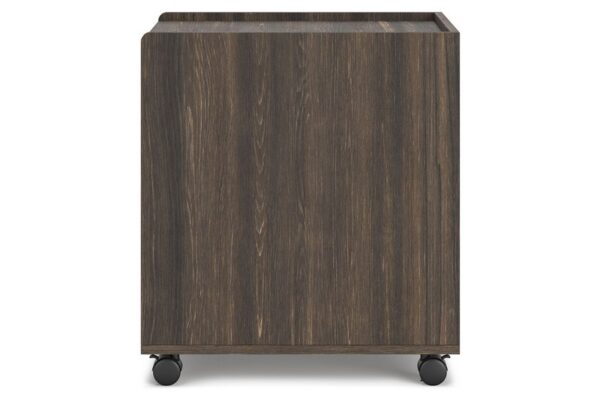 Zendex Dark Brown File Cabinet - Image 7