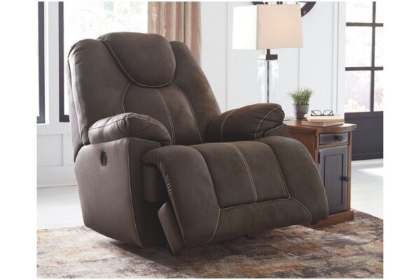 Warrior Brown Dark Power Rocker Recliner - Image 4