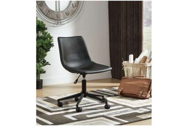 Arlenbry Gray 2 Pc. L desk With Storage, Swivel Desk Chair - Image 6