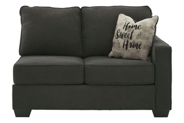 Lucina Charcoal Raf Loveseat - Image 3