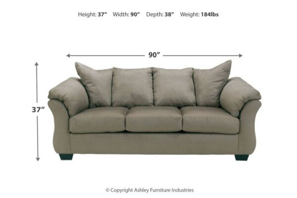 Darcy Cobblestone Full Sofa Sleeper - Image 6