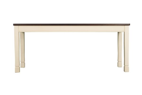 Whitesburg Brown / Cottage White Large Dining Room Bench - Image 7