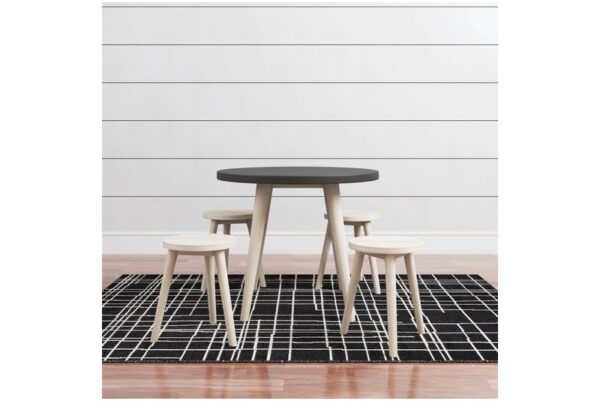 Blariden Black Natural Table Set (Set of 5) - Image 3