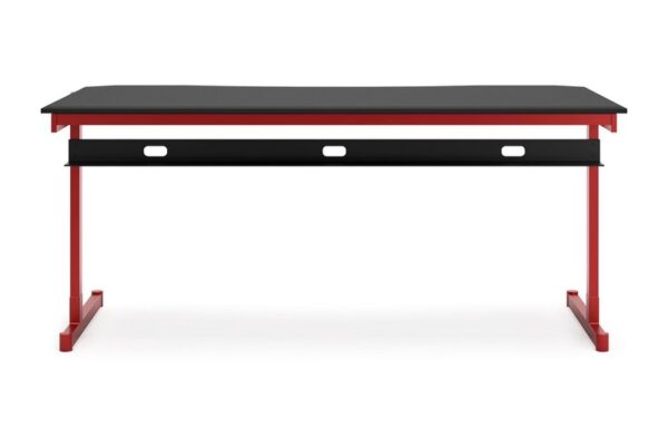 Lynxtyn Red / Black Home Office Desk - Image 5