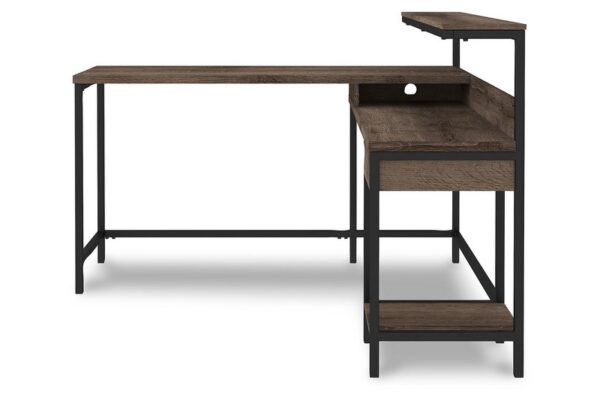 Arlenbry Gray L desk With Storage - Image 4