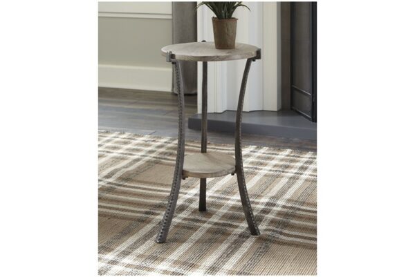 Enderton White Wash / Pewter Accent Table - Image 2