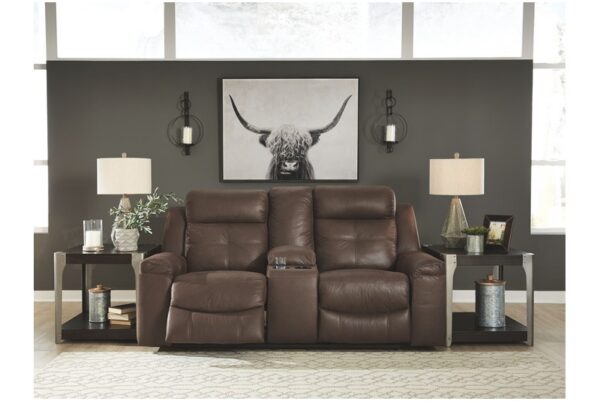 Jesolo Coffee Dbl Rec Loveseat W/Console - Image 4