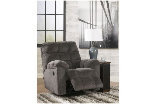 Acieona Slate 3 Pc. Reclining Sofa, Loveseat, Rocker Recliner - Image 3