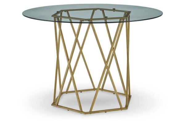 Wynora Beige Round Dining Room Table